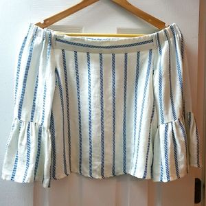 Off the shoulder Grecian holiday top